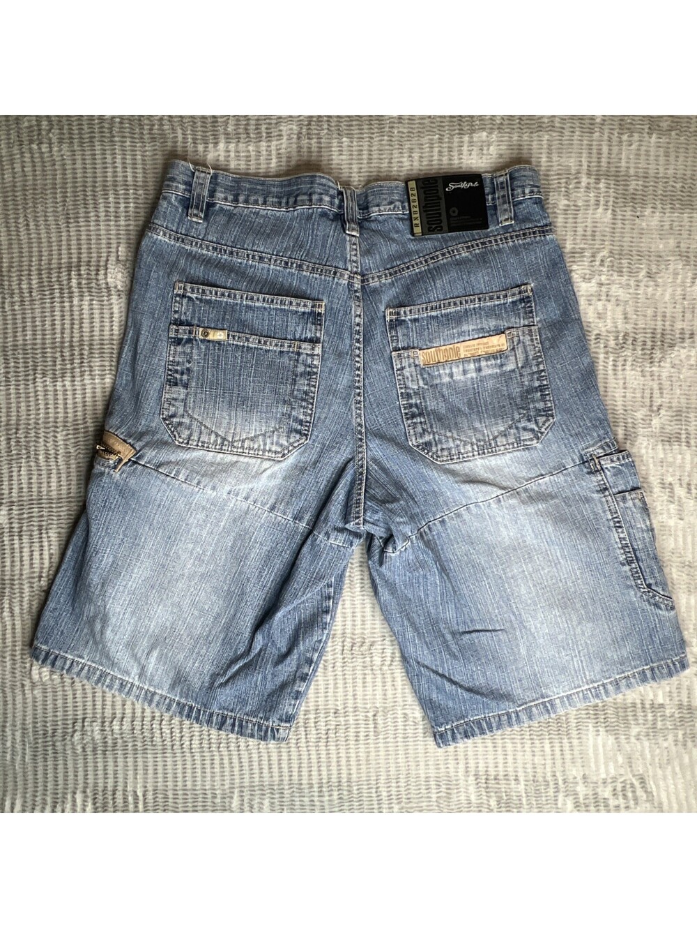 Vintage Southpole Denim Shorts Mens 34 Blue Y2K Baggy Jorts Hip Hop Streetwear